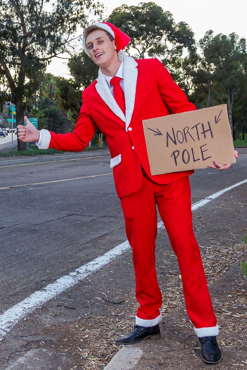 Tipsy Elves Santa Blazer with Tie: 40 - Image 4